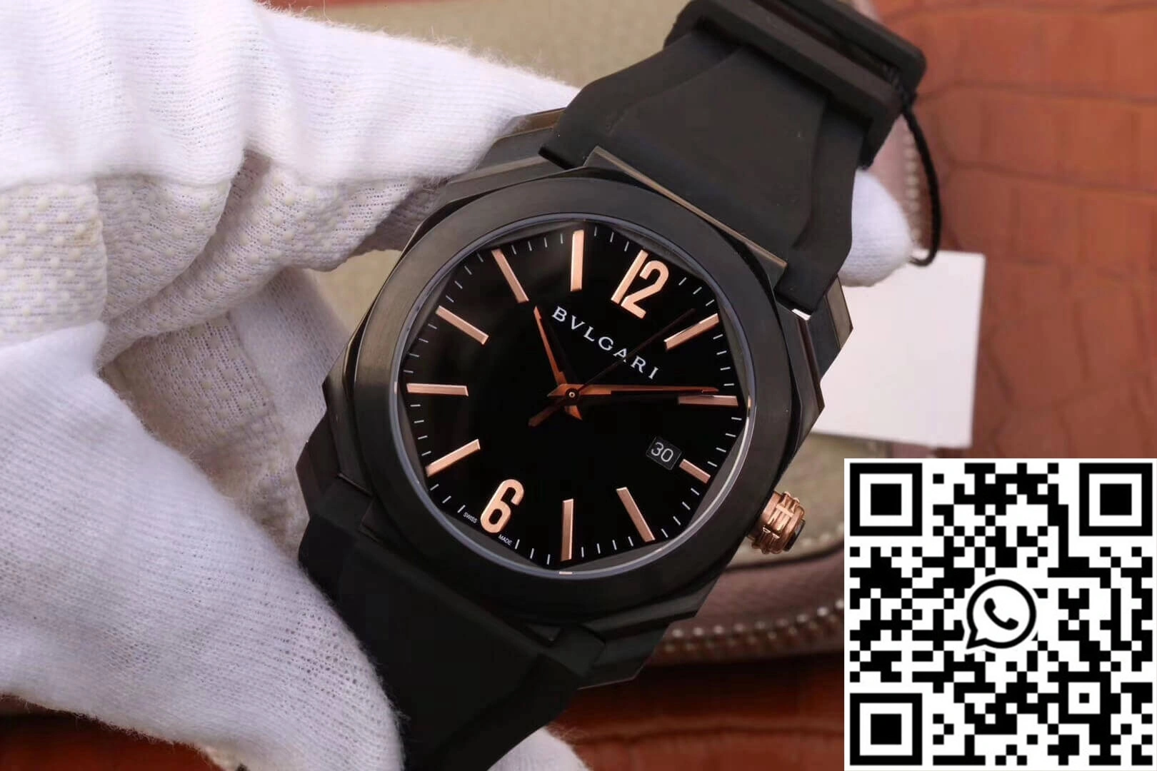 Bvlgari Octo 102581 BGO41BBSVD Black Dial TravelReady 1631