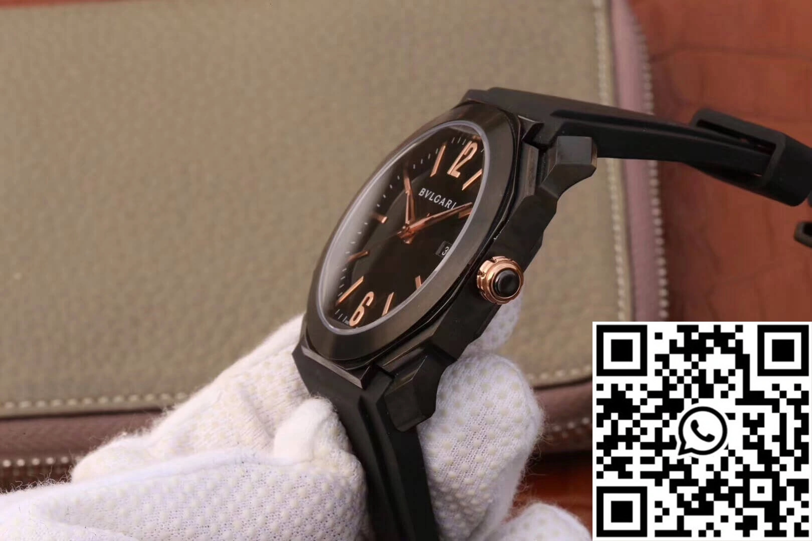 Bvlgari Octo 102581 BGO41BBSVD Black Dial TravelReady 1631