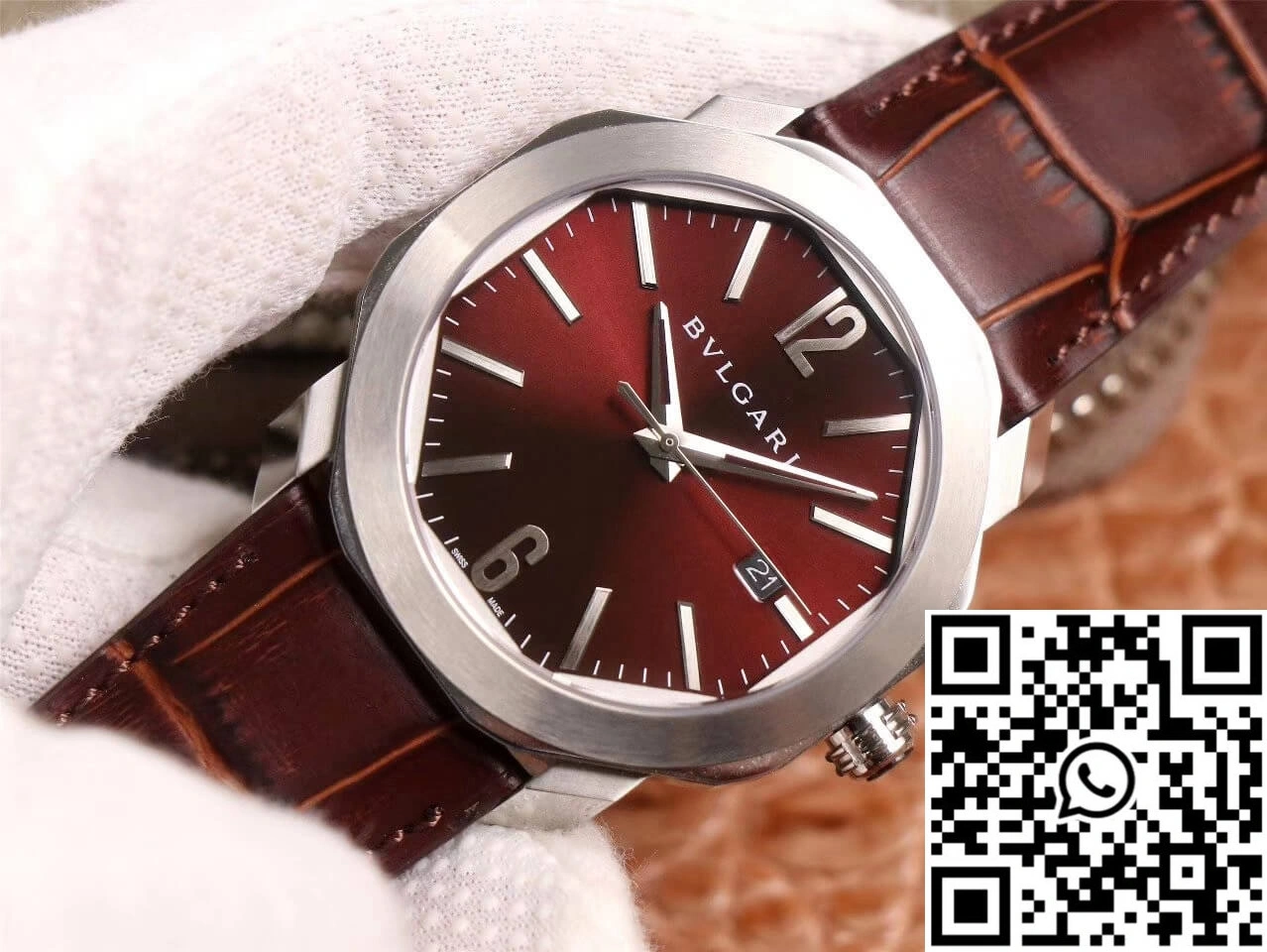 Bvlgari Octo 102705 BV Factory Reddish Brown Dial AllSeason 1637