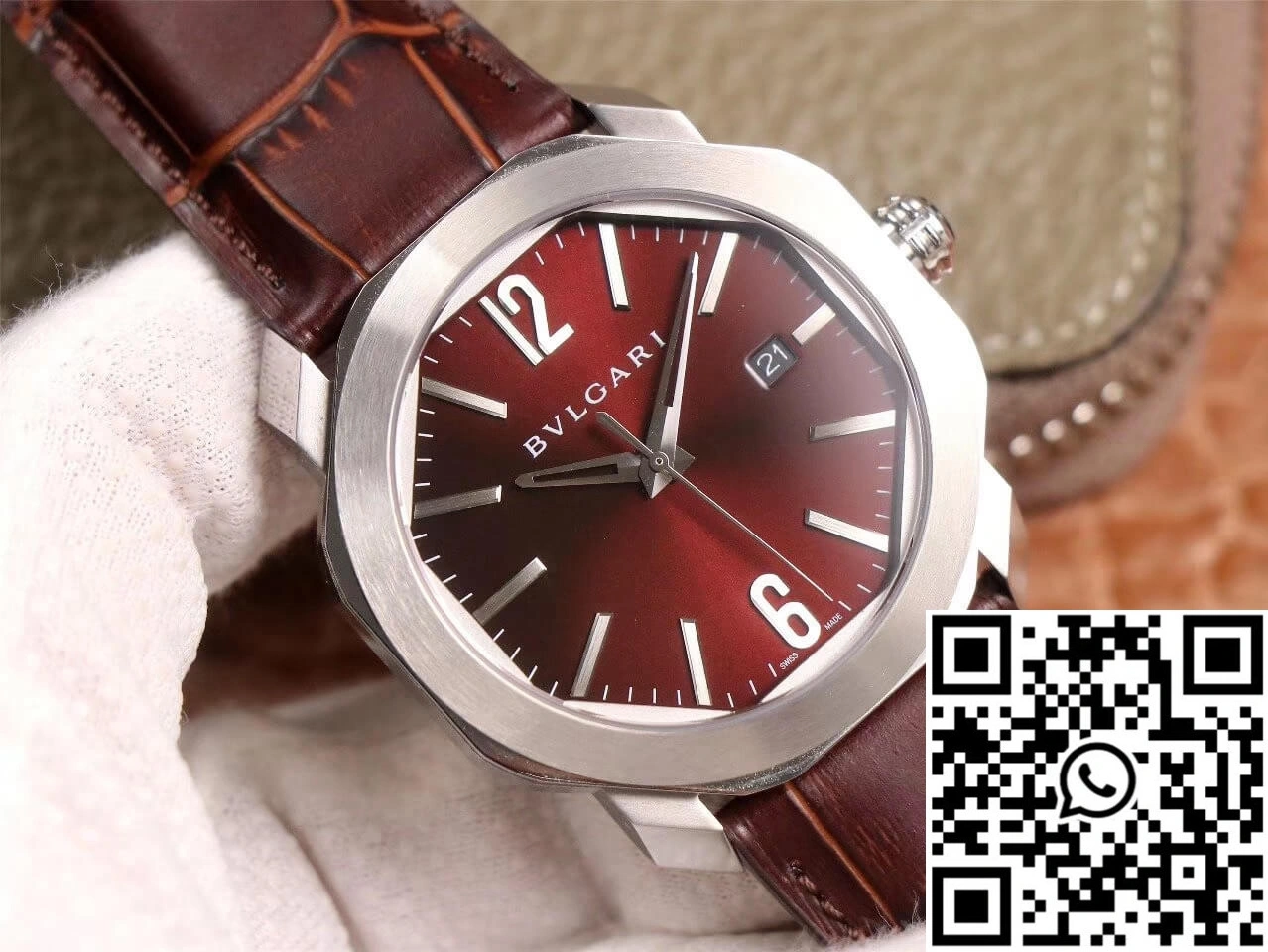 Bvlgari Octo 102705 BV Factory Reddish Brown Dial AllSeason 1637