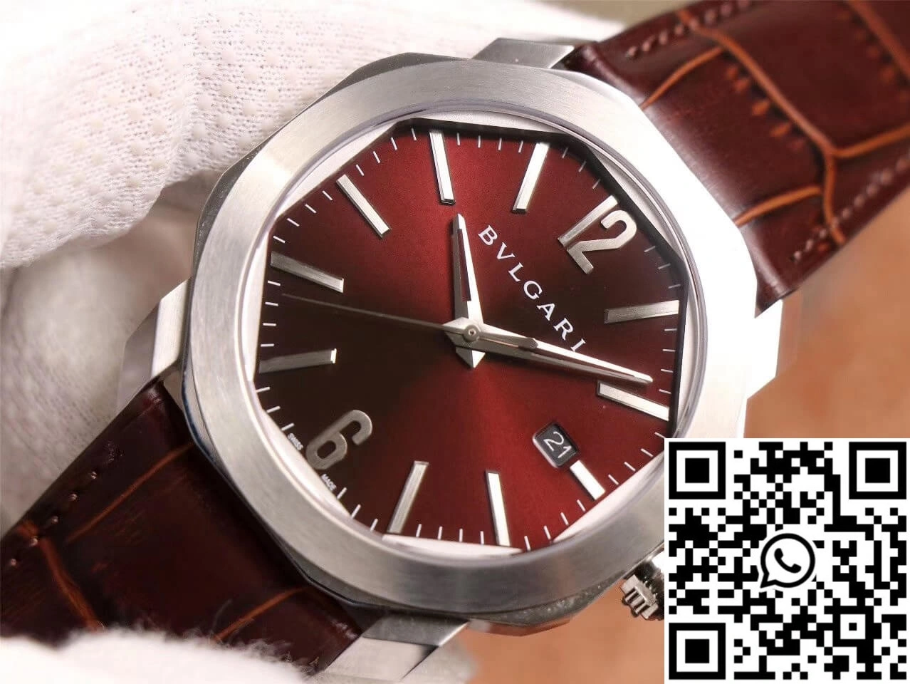 Bvlgari Octo 102705 BV Factory Reddish Brown Dial AllSeason 1637