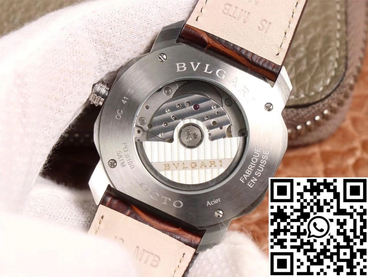 Bvlgari Octo 102705 BV Factory Reddish Brown Dial AllSeason 1637