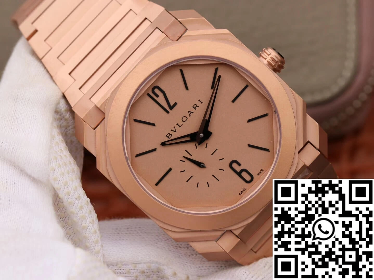 Snug Bvlgari Octo Finissimo 102912 BV Factory Rose Gold Dial 1636