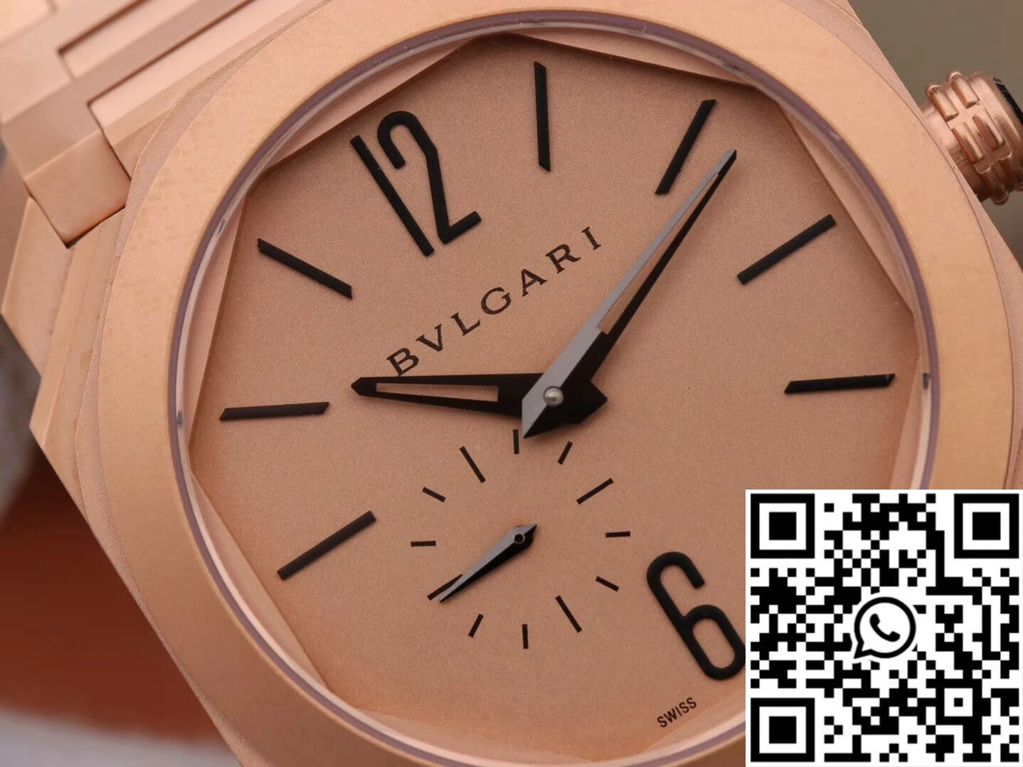 Snug Bvlgari Octo Finissimo 102912 BV Factory Rose Gold Dial 1636