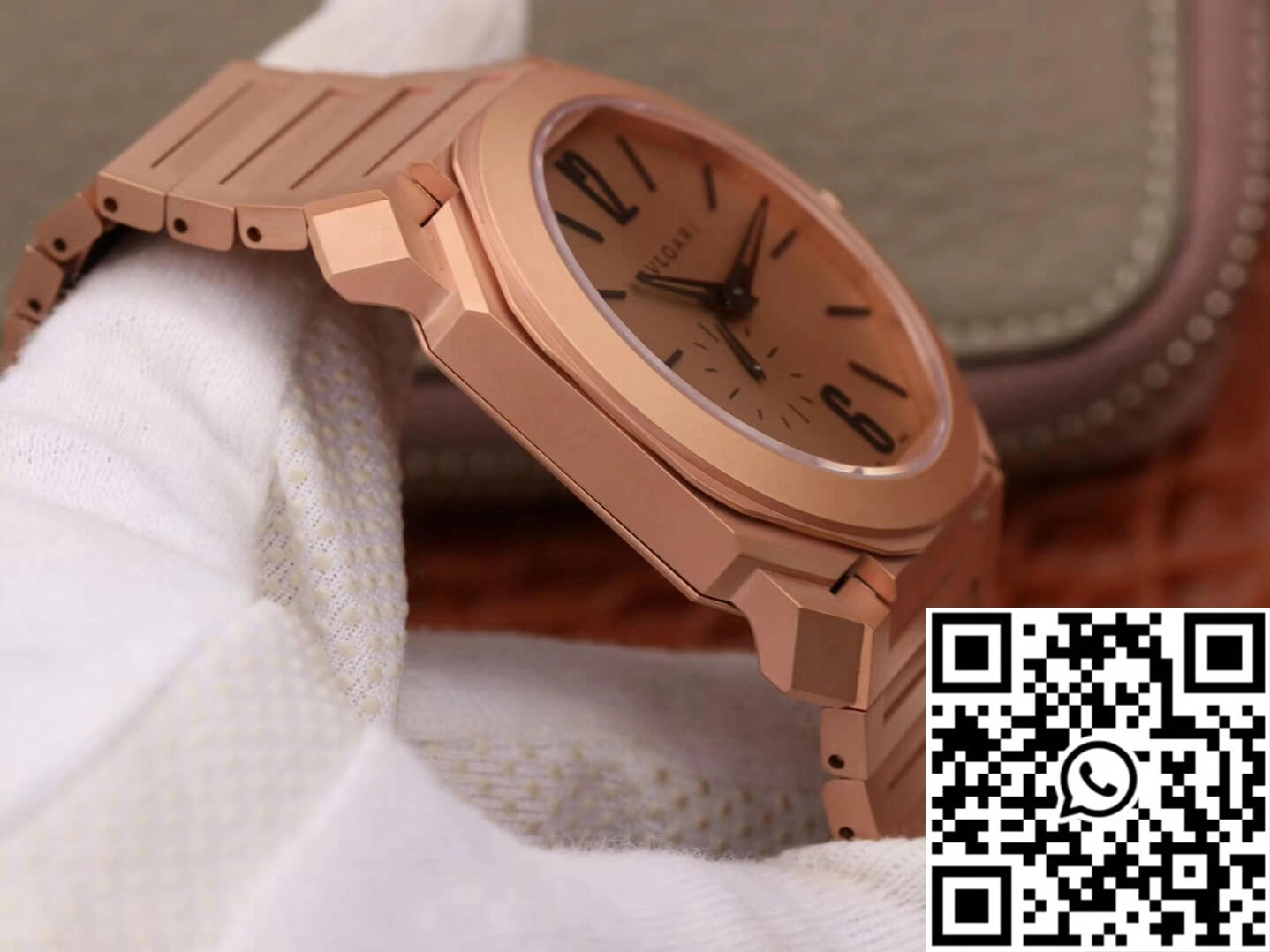 Snug Bvlgari Octo Finissimo 102912 BV Factory Rose Gold Dial 1636