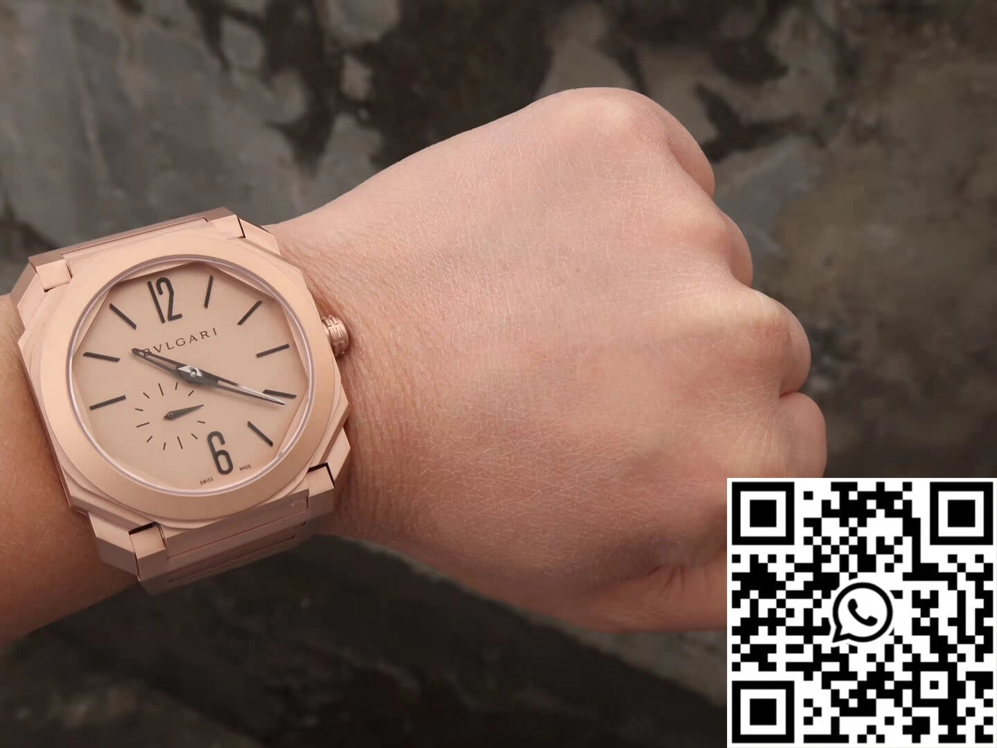Snug Bvlgari Octo Finissimo 102912 BV Factory Rose Gold Dial 1636