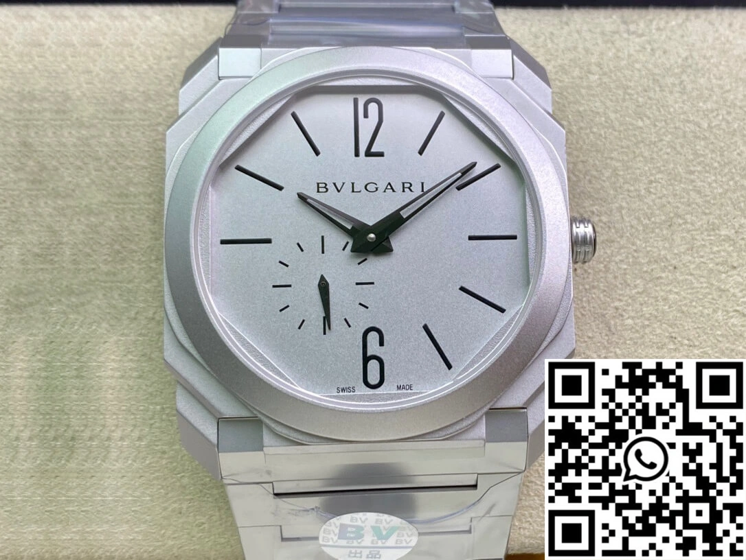 MoistureWicking Bvlgari Octo Finissimo 103011 40MM BV Factory Silver Dial 1640