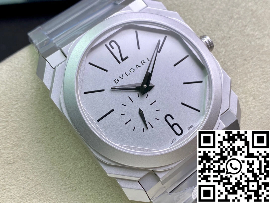 MoistureWicking Bvlgari Octo Finissimo 103011 40MM BV Factory Silver Dial 1640
