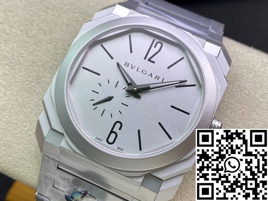 MoistureWicking Bvlgari Octo Finissimo 103011 40MM BV Factory Silver Dial 1640