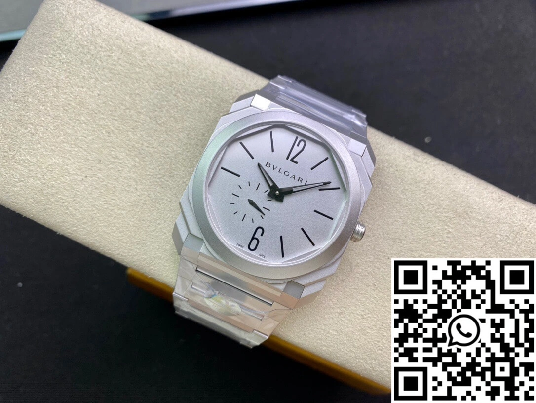 MoistureWicking Bvlgari Octo Finissimo 103011 40MM BV Factory Silver Dial 1640