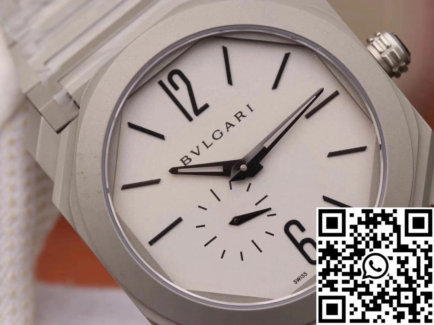 Sustainable Bvlgari Octo Finissimo 103011 BV Factory White Dial 1642