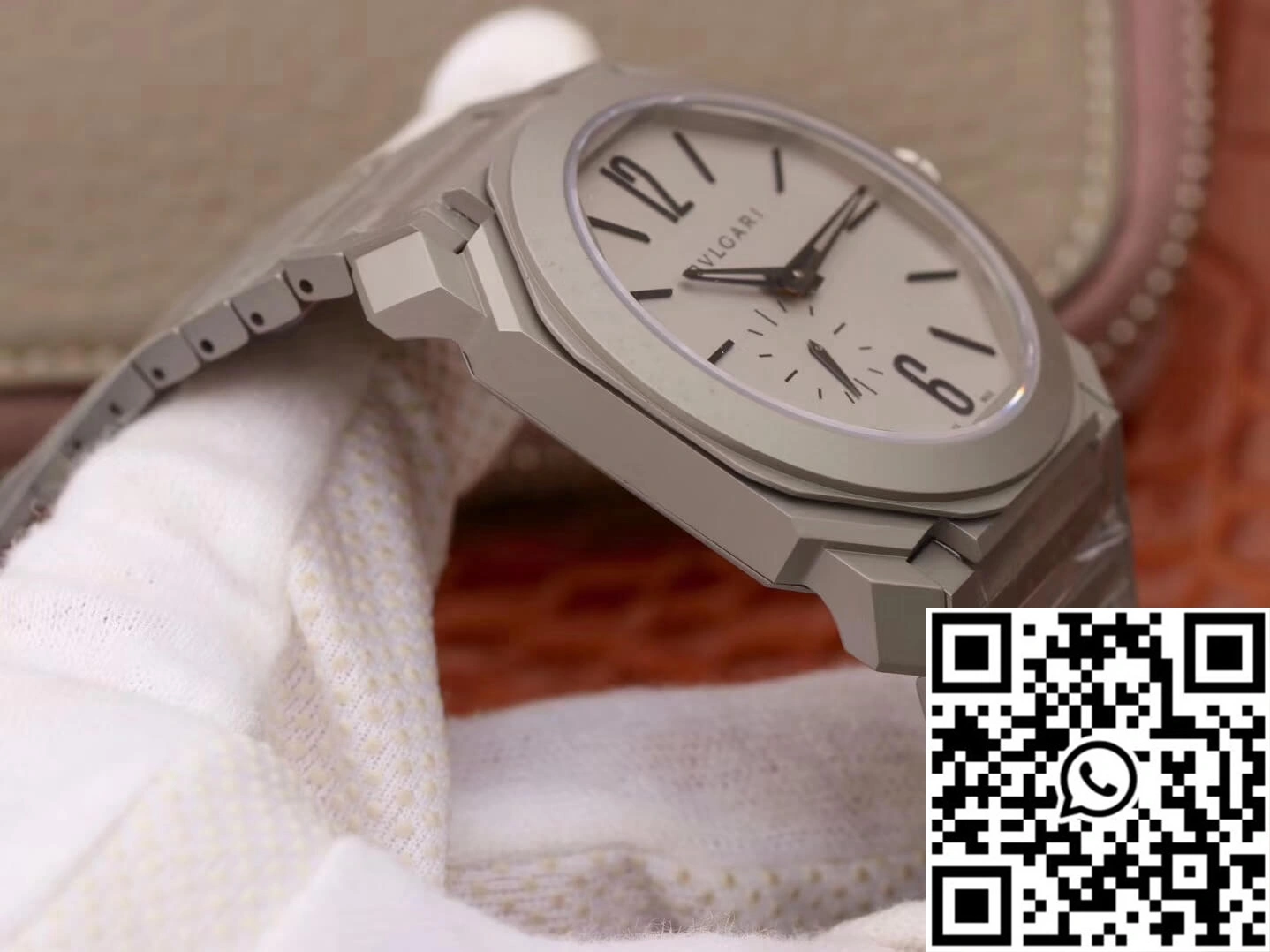 Sustainable Bvlgari Octo Finissimo 103011 BV Factory White Dial 1642