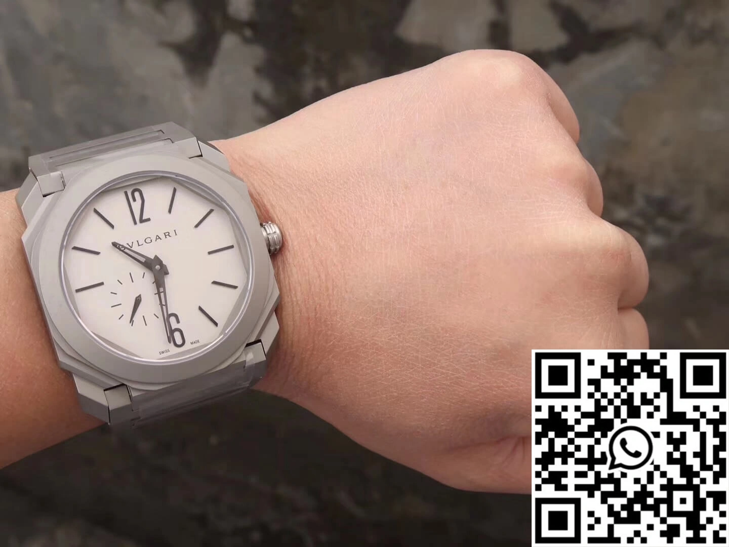 Sustainable Bvlgari Octo Finissimo 103011 BV Factory White Dial 1642