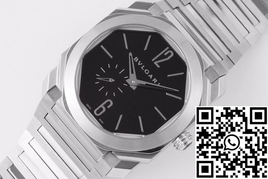 Chic Bvlgari Octo Finissimo 103297 BV Factory Black Dial 1632