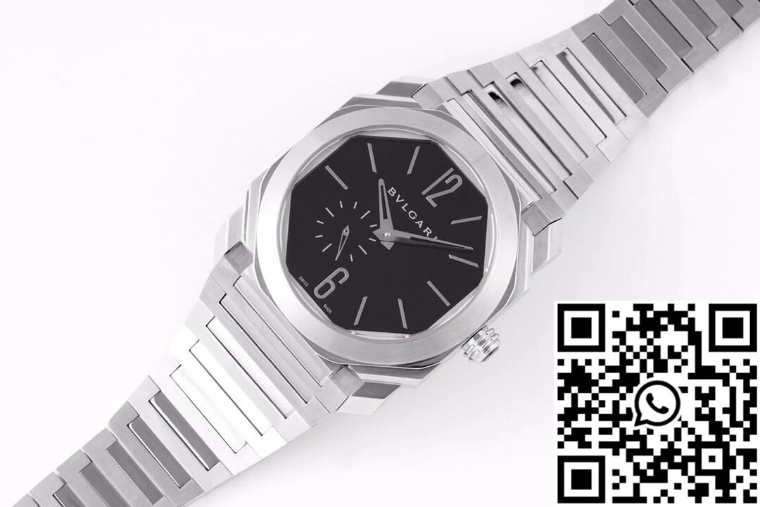 Chic Bvlgari Octo Finissimo 103297 BV Factory Black Dial 1632