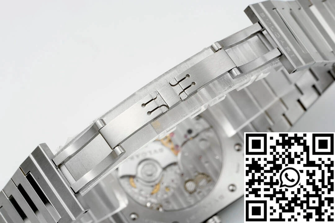 Sporty Bvlgari Octo Finissimo 103431 BV Factory Stainless Steel Blue Dial 1645