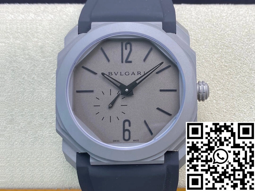 Thermal Bvlgari Octo Finissimo BV Factory V2 Rubber Strap 1669
