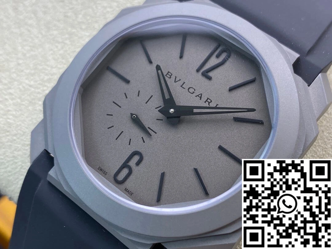Thermal Bvlgari Octo Finissimo BV Factory V2 Rubber Strap 1669