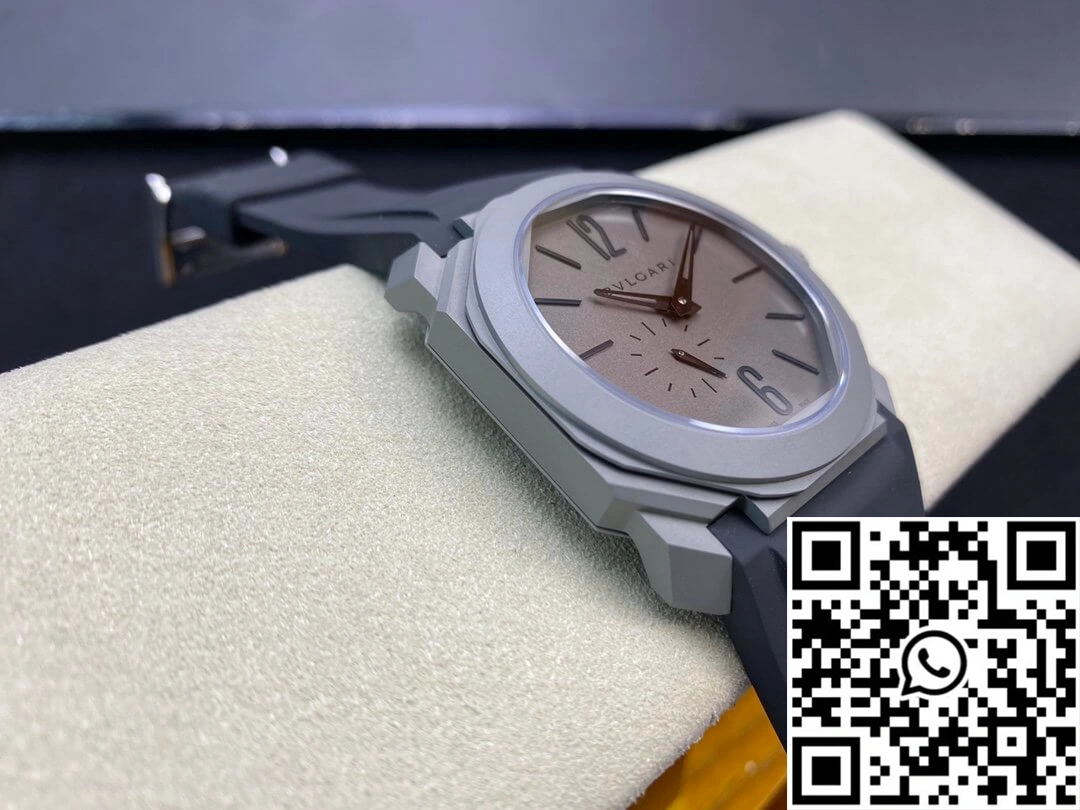 Thermal Bvlgari Octo Finissimo BV Factory V2 Rubber Strap 1669