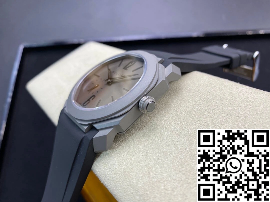 Thermal Bvlgari Octo Finissimo BV Factory V2 Rubber Strap 1669