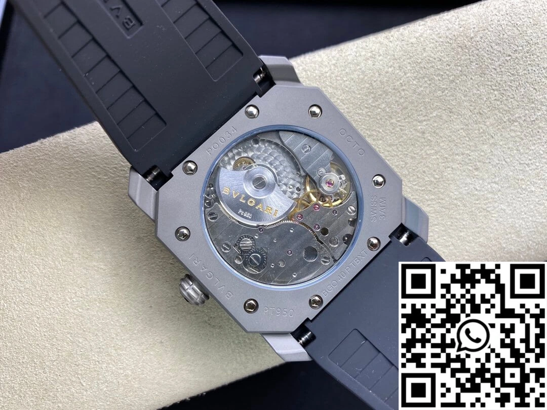 Thermal Bvlgari Octo Finissimo BV Factory V2 Rubber Strap 1669