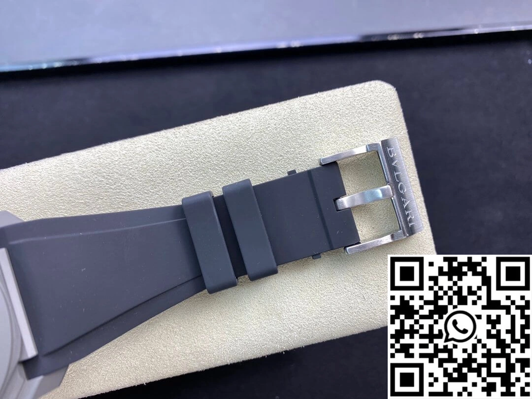 Thermal Bvlgari Octo Finissimo BV Factory V2 Rubber Strap 1669