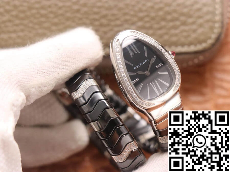 Soft Bvlgari Serpenti 102129 BV Factory Black Dial 1676