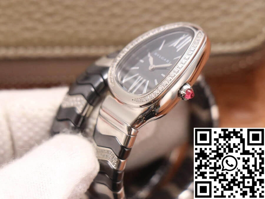 Soft Bvlgari Serpenti 102129 BV Factory Black Dial 1676