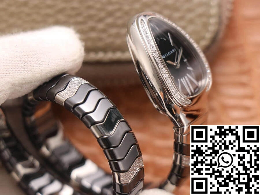 Soft Bvlgari Serpenti 102129 BV Factory Black Dial 1676