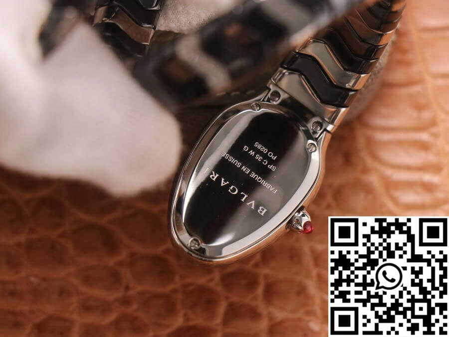 Soft Bvlgari Serpenti 102129 BV Factory Black Dial 1676