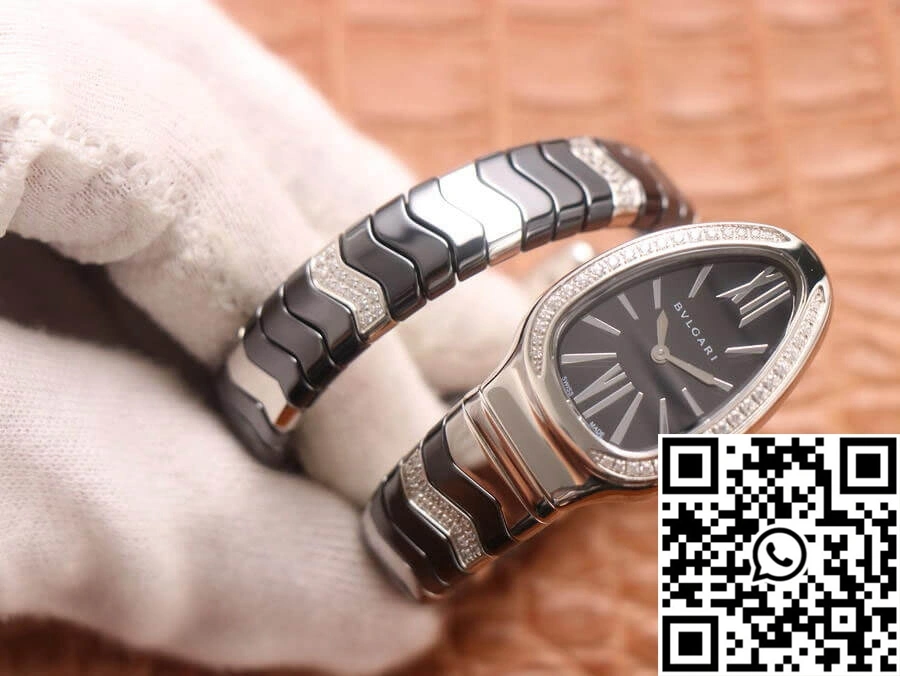 Soft Bvlgari Serpenti 102129 BV Factory Black Dial 1676