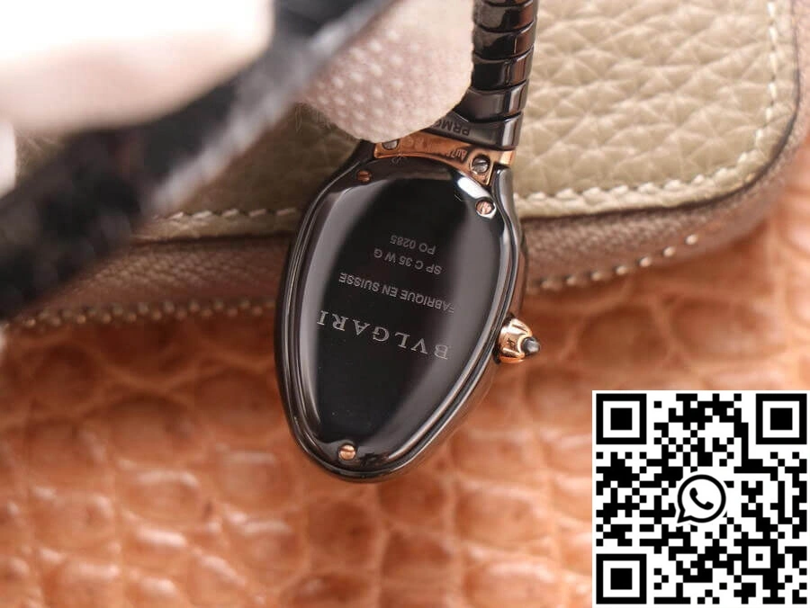 Premium Bvlgari Serpenti 102735 BV Factory Rose Gold Black Dial 1655