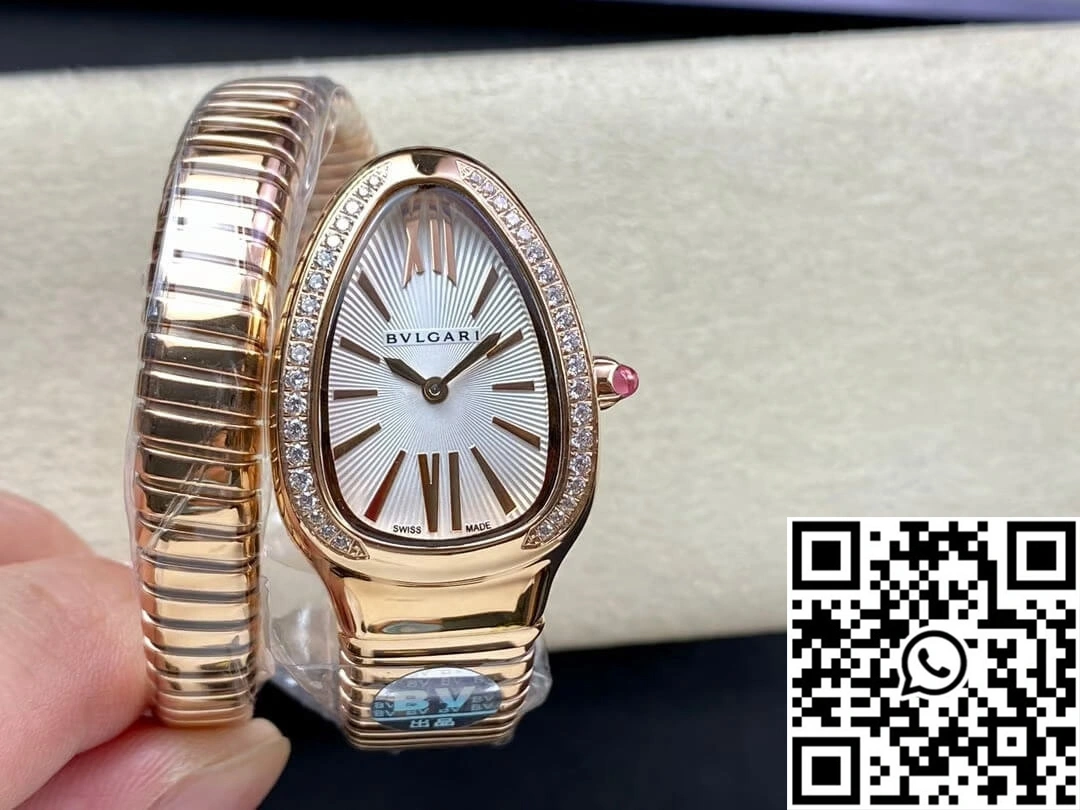 Bvlgari Serpenti 103003 BV Factory Silvery White Dial HighPerformance 1648