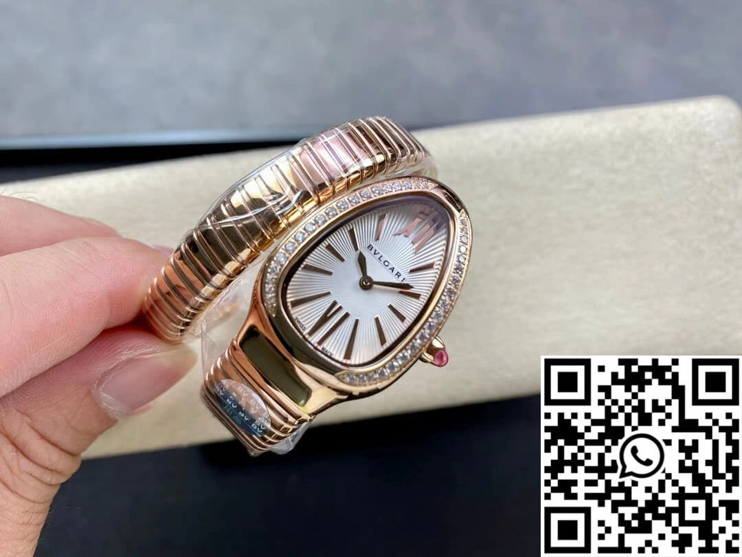 Bvlgari Serpenti 103003 BV Factory Silvery White Dial HighPerformance 1648