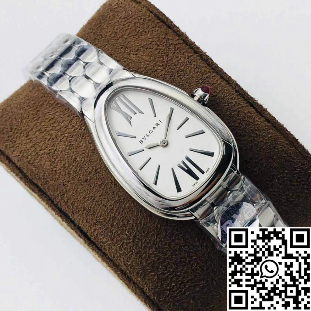 EasyMatch Bvlgari Serpenti 103141 BV Factory Silver White Dial 1651