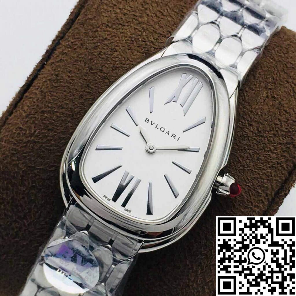 EasyMatch Bvlgari Serpenti 103141 BV Factory Silver White Dial 1651