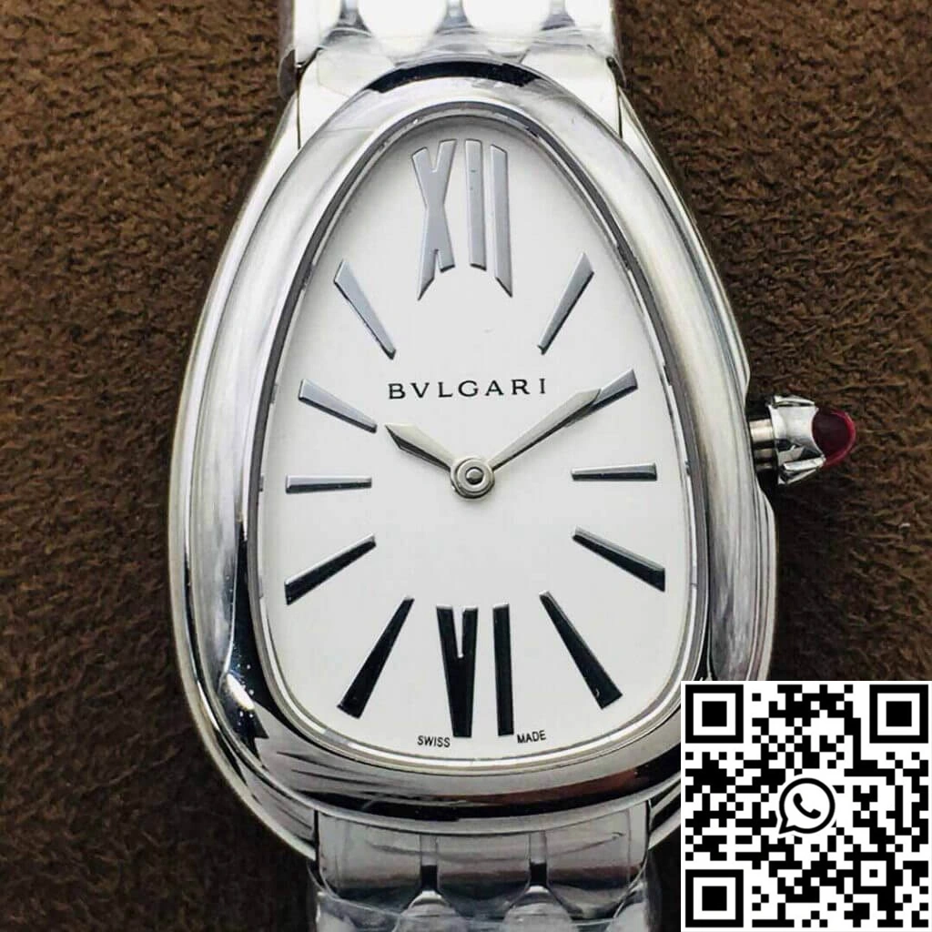 EasyMatch Bvlgari Serpenti 103141 BV Factory Silver White Dial 1651