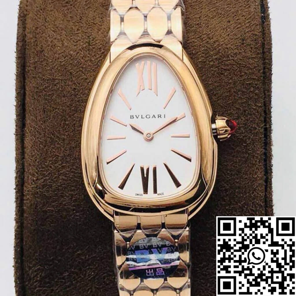 Bvlgari Serpenti 103145 BV Factory Rose Gold White Dial Timeless 1650