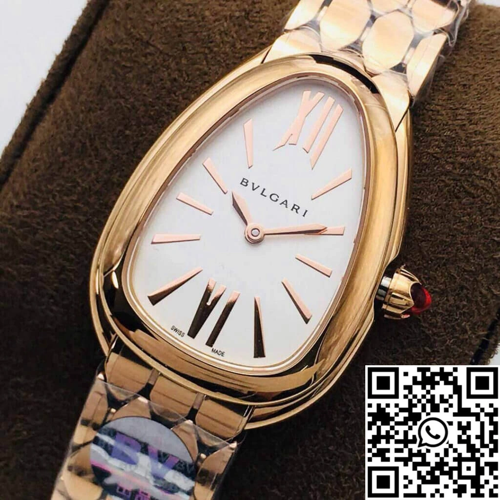 Bvlgari Serpenti 103145 BV Factory Rose Gold White Dial Timeless 1650