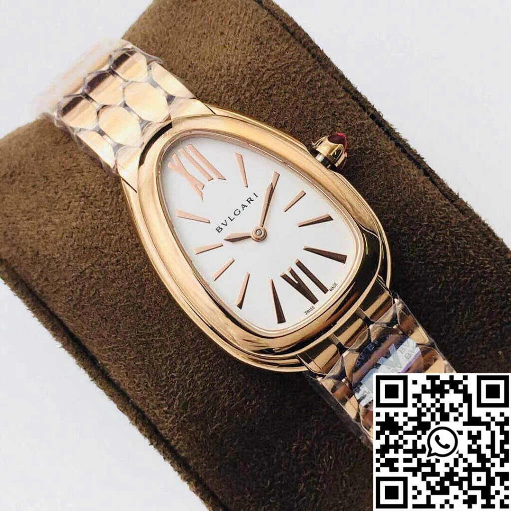 Bvlgari Serpenti 103145 BV Factory Rose Gold White Dial Timeless 1650