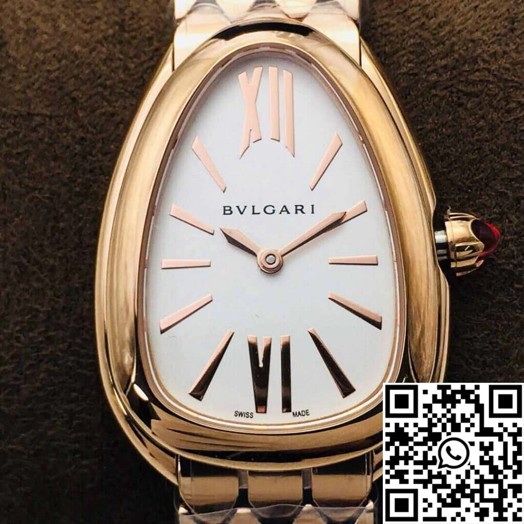 Bvlgari Serpenti 103145 BV Factory Rose Gold White Dial Timeless 1650