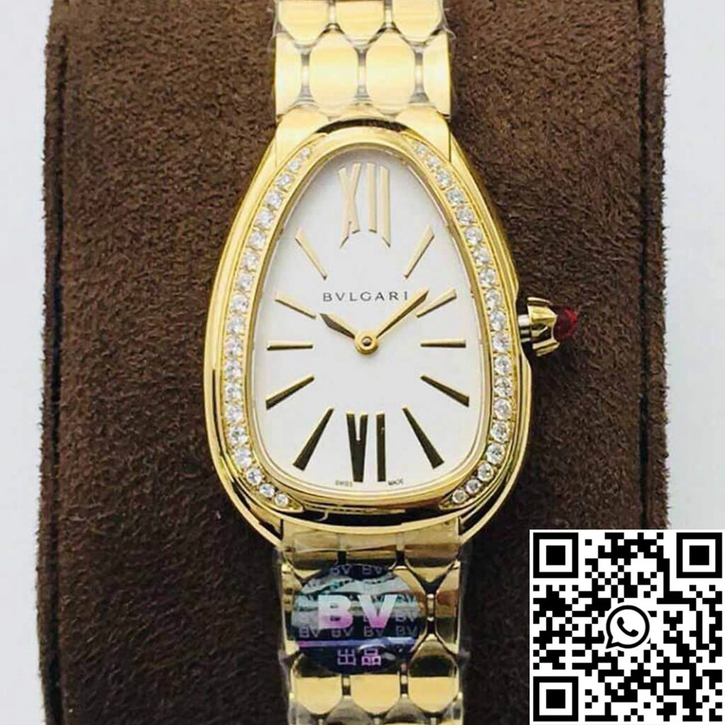 Refined Bvlgari Serpenti 103147 BV Factory White Dial 1673