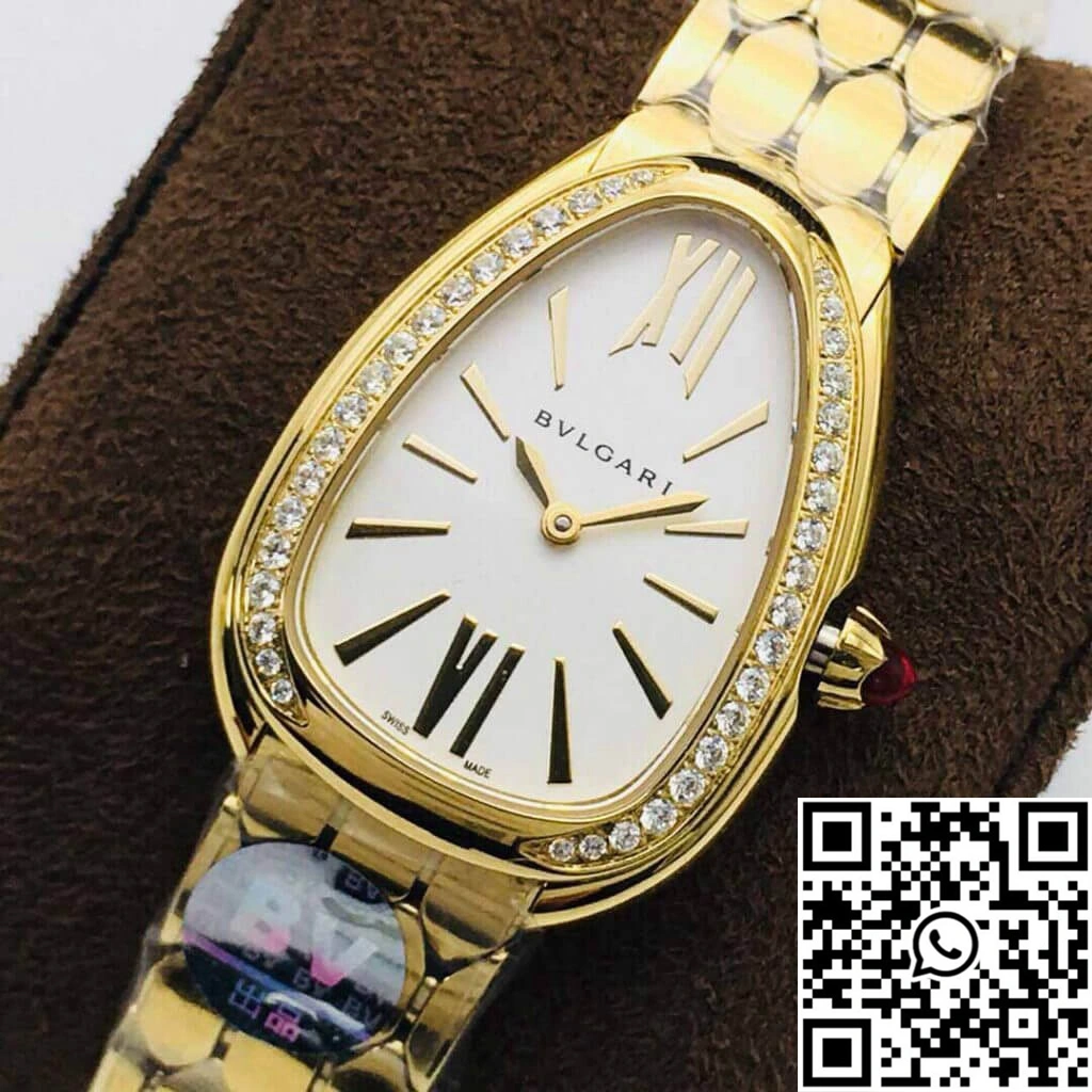 Refined Bvlgari Serpenti 103147 BV Factory White Dial 1673
