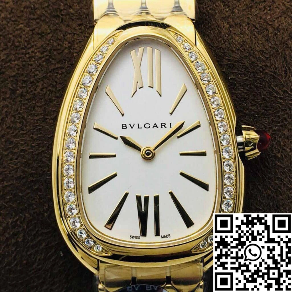 Refined Bvlgari Serpenti 103147 BV Factory White Dial 1673