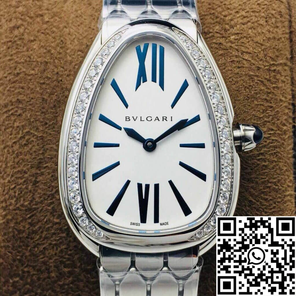 Bvlgari Serpenti 103148 BV Factory Diamond White Dial Attractive 1666