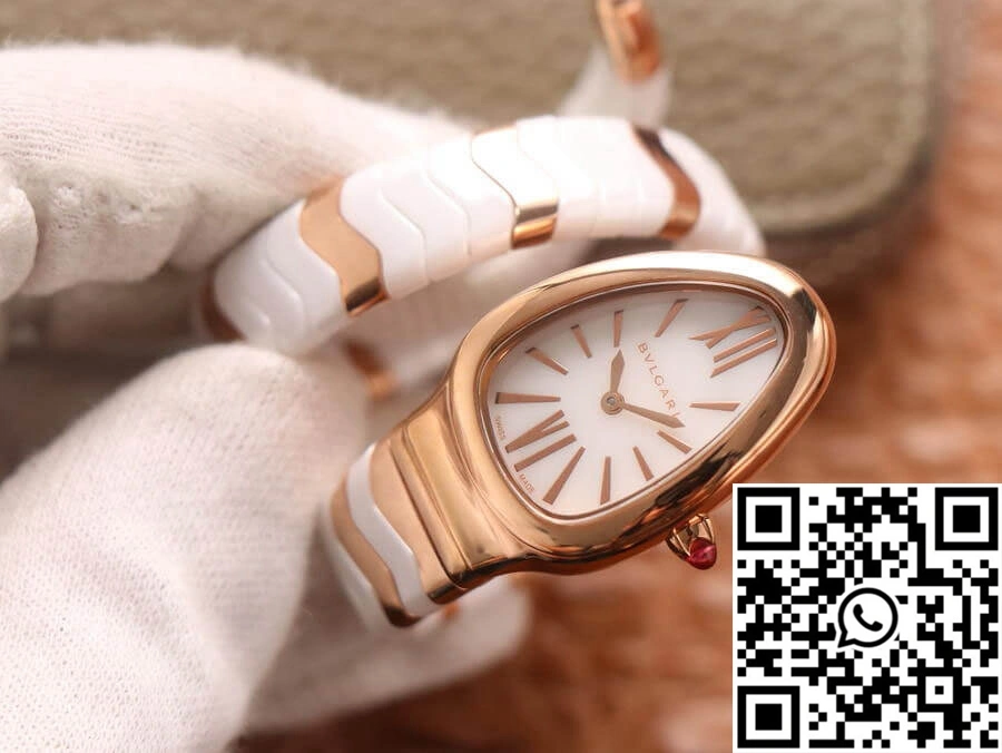 FlexibleFit Bvlgari Serpenti BV Factory Ceramic White Dial 1672