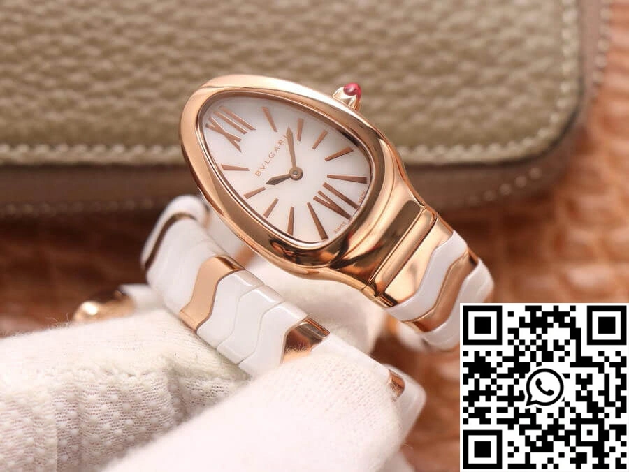FlexibleFit Bvlgari Serpenti BV Factory Ceramic White Dial 1672