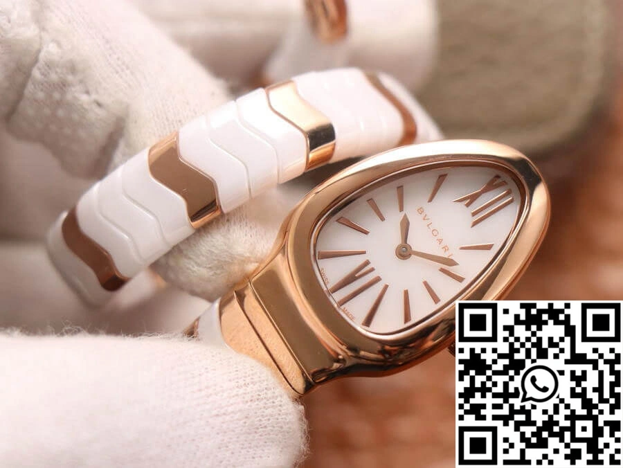 FlexibleFit Bvlgari Serpenti BV Factory Ceramic White Dial 1672