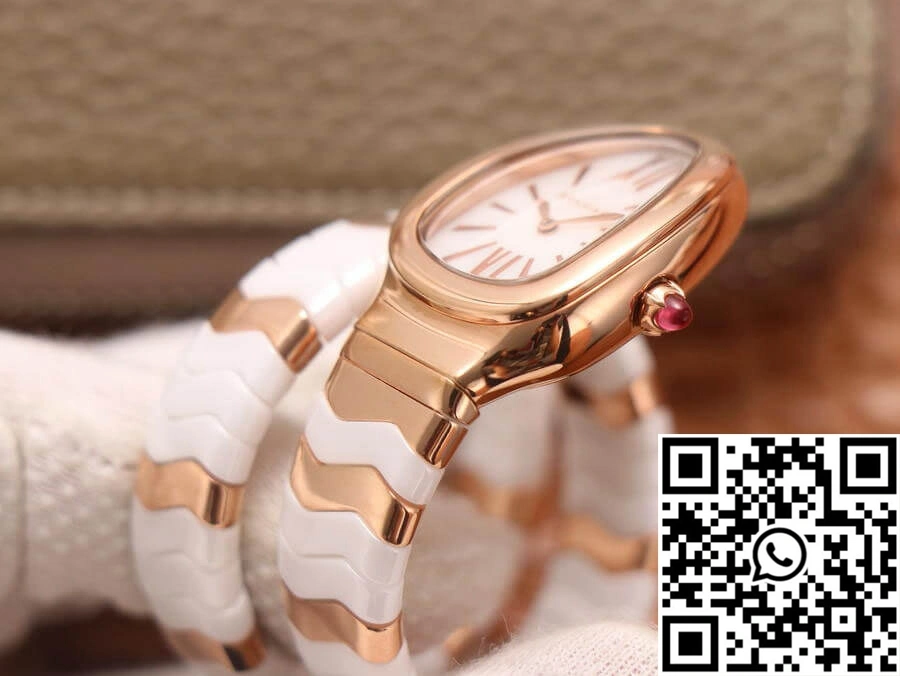 FlexibleFit Bvlgari Serpenti BV Factory Ceramic White Dial 1672