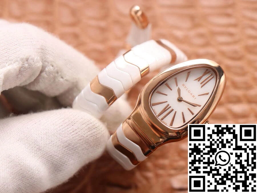 FlexibleFit Bvlgari Serpenti BV Factory Ceramic White Dial 1672